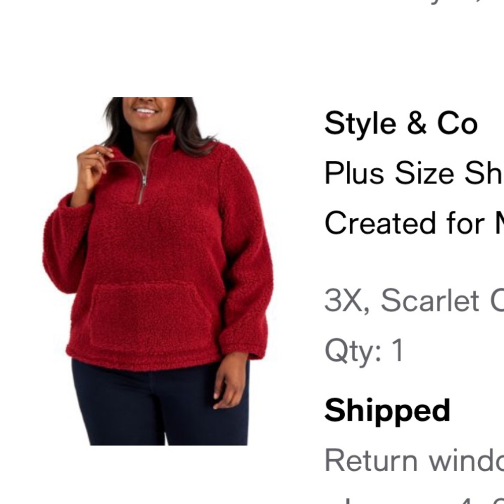 2x Scarlett Sherpa sweatshirt top. NWOT